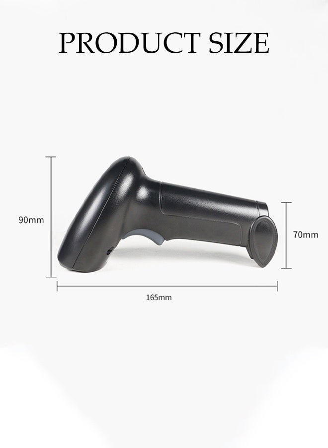 DUNISO Wireless 2D QR Barcode Scanner,Wired Handheld Bar,1D 2D Code Imager Reader,Plug and Play,Anti Shock and Anti Fall,for Laptops, Computers, Cashier, POS - Image 2